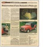 Article in Canadian Le Journal de l' Auto, May 2004